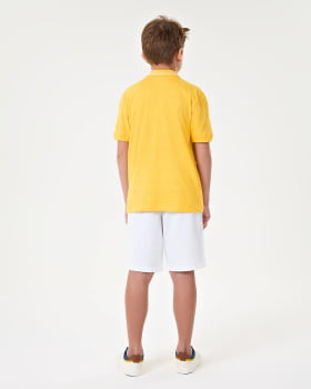 CONJUNTO INFANTIL ONDA MARINHA CAMISA POLO EM MEIA MALHA E BERMUDA EM SARJA - 1244135