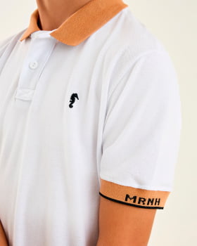 CONJUNTO INFANTIL ONDA MARINHA CAMISA POLO EM PIQUET CONFORT E EBERMUDA EM MOLETINHO - 1254108