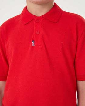 CONJUNTO INFANTIL ONDA MARINHA CAMISA POLO EM PIQUET E BERMUDA EM SARJA EMPAPELADA - 1244134