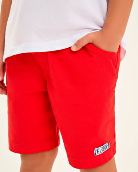 CONJUNTO INFANTIL ONDA MARINHA CAMISA POLO EM PIQUET E BERMUDA EM SARJA - 1254115