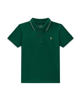 CONJUNTO INFANTIL ONDA MARINHA CAMISA POLO EM PIQUET E BERMUDA EM SARJA - 1254115