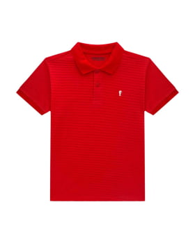 CONJUNTO INFANTIL ONDA MARINHA CAMISA POO EM MEIA MALHA E BERMUDA EM SARJA - 1254114