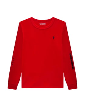 CONJUNTO INFANTIL ONDA MARINHA CAMISETA EM SUEDINE E CALÇA EM MOLETINHO - 1251051