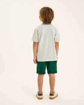 CONJUNTO INFANTIL ONDA MARINHA CAMISETA LISTRADA E BERMUDA EM MOLETOM - 1254055 CONJUNTO INFANTIL ONDA MARINHA CAMISETA LISTRADA E BERMUDA EM MOLETOM - 1254055