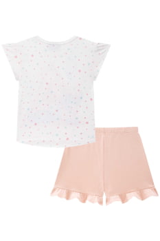 PIJAMA INFANTIL KUKIÊ BLUSA EM MALHA COMFY E SHORTS EM MALHA CONFORT - 75495