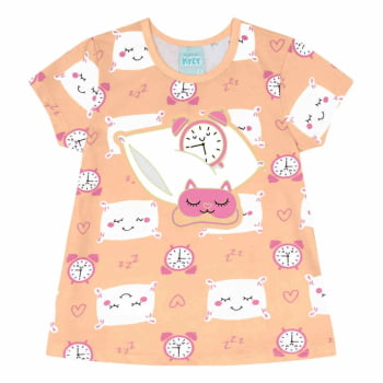 PIJAMA INFANTIL KYLY BLUSA E SHORT EM ALGODÃO BRILHA NO ESCURO E TEM PROTEÇÃO ANTIMOSQUITO - 1000442