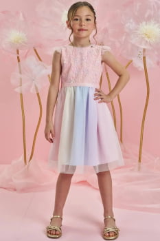 CONJUNTO INFANTIL INFANTI EM TULE BORDADO GARDEN - 83696