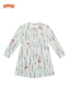 VESTIDO INFANTIL ALAKAZOO EM FELPADO COM ESTAMPADA - 65309