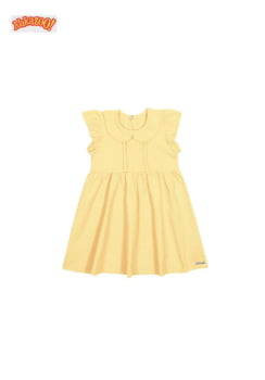 VESTIDO INFANTIL ALAKAZOO EM MALHA TEXTURIZADA COM GOLA - 46141