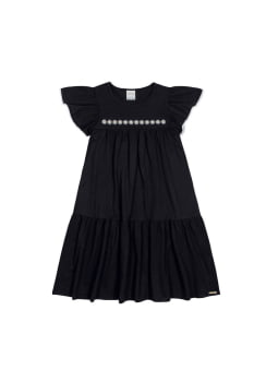 VESTIDO INFANTIL ALAKAZOO MIDI COM BABADO - 37378