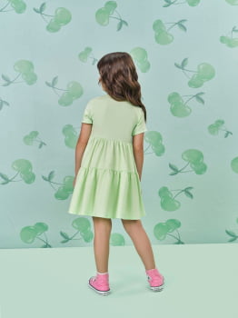 VESTIDO INFANTIL CINTI COM COLAR DE MIÇANGAS - 12498