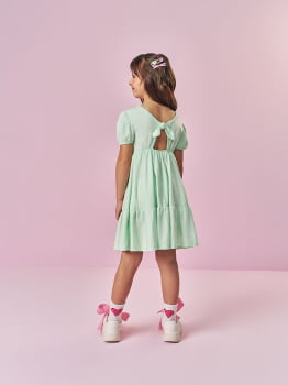 VESTIDO INFANTIL CINTI EM MEIA MALHA E ACOMPANHA BOLSA DE URSINHO - 12681 VESTIDO INFANTIL CINTI EM MEIA MALHA E ACOMPANHA BOLSA DE URSINHO - 12681