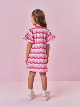 VESTIDO INFANTIL CINTI EM NEW STRECH ESTAMPADO - 12670
