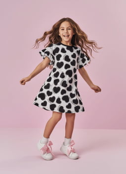 VESTIDO INFANTIL CINTI EM NEW STRECH ESTAMPADO - 12670 VESTIDO INFANTIL CINTI EM NEW STRECH ESTAMPADO - 12670