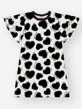 VESTIDO INFANTIL CINTI EM NEW STRECH ESTAMPADO - 12670