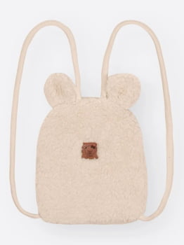 VESTIDO INFANTIL CINTI EM SUPLEX FELPADO E ACOMPANHA MOCHILA EM CARNEIRIHO - 012261270