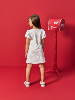 VESTIDO INFANTIL CINTI EM SUPLEX POWER ESTAMPADO - 12678