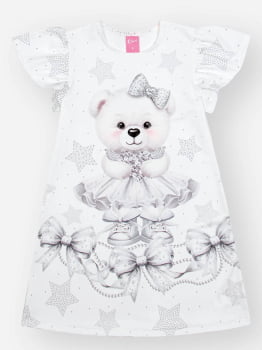 VESTIDO INFANTIL CINTI EM SUPLEX POWER ESTAMPADO - 12678