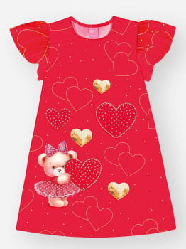 VESTIDO INFANTIL CINTI EM SUPLEX POWER ESTAMPADO - 12678 VESTIDO INFANTIL CINTI EM SUPLEX POWER ESTAMPADO - 12678