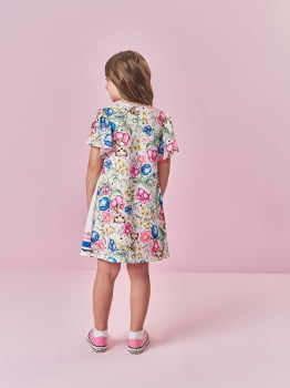 VESTIDO INFANTIL CINTI EM SUPLEX POWER ESTAMPADO - 12690 VESTIDO INFANTIL CINTI EM SUPLEX POWER ESTAMPADO - 12690