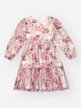 VESTIDO INFANTIL CINTI EM TULE ESTAMPADO - 012261280 VESTIDO INFANTIL CINTI EM TULE ESTAMPADO - 012261280