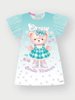 VESTIDO INFANTIL CINTI URSINHA XADREZ - 12503