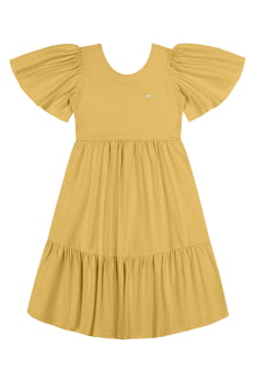 VESTIDO INFANTIL COLORITTÁ MIDI COM MODELAGEM SOLTINHA - 75152 