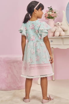 VESTIDO INFANTIL FLY TECH E TULE - 75505