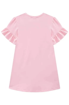 VESTIDO INFANTIL INFANTI EM MOLEVISCO COM PÉROLAS E STRASS - 84007