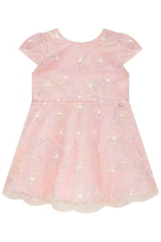 VESTIDO INFANTIL INFANTI EM TULE BORDADO COM LANTEJOULAS GARDON - 83638