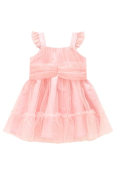 VESTIDO INFANTIL INFANTI EM TULE WAVE ROSA - 77862