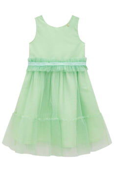 VESTIDO INFANTIL INFANTI EM TULE WAVE VERDE - 77614