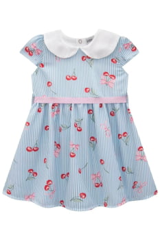 VESTIDO INFANTIL INFANTI EM VISCO TWILL ESTAMPA CEREJA -83591 VESTIDO INFANTIL INFANTI EM VISCO TWILL ESTAMPA CEREJA -83591