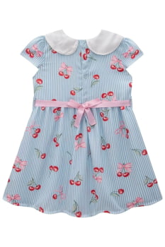 VESTIDO INFANTIL INFANTI EM VISCO TWILL ESTAMPA CEREJA -83591 VESTIDO INFANTIL INFANTI EM VISCO TWILL ESTAMPA CEREJA -83591