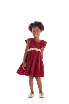 VESTIDO INFANTIL KIKI COM BORDADO E RENDA DE CORAÇÕES - 2100199 VESTIDO INFANTIL KIKI COM BORDADO E RENDA DE CORAÇÕES - 2100199