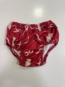 VESTIDO INFANTIL KIKI COM ESTAMPA DE URSINHO E ACOMPANHA CALCINHA - 1150019