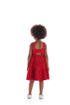 VESTIDO INFANTIL KIKI EM MALHA TEXTURIZADA COM APLICAÇÕES DE PEDRARIAS - 2100208 VESTIDO INFANTIL KIKI EM MALHA TEXTURIZADA COM APLICAÇÕES DE PEDRARIAS - 2100208
