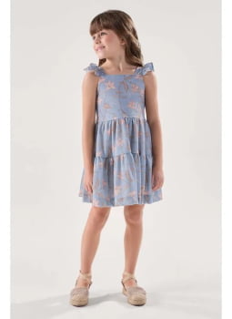 VESTIDO INFANTIL KIKI COM BRILHO E APLICAÇÕES DE PÉROLAS - 3100193 VESTIDO INFANTIL KIKI COM BRILHO E APLICAÇÕES DE PÉROLAS - 3100193