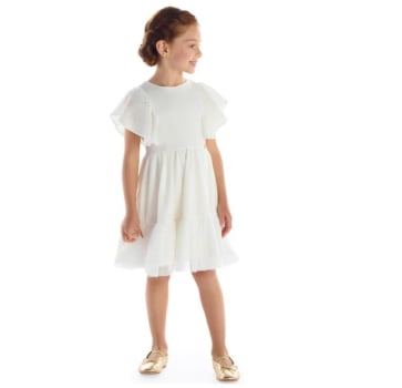 VESTIDO INFANTIL KIKI EM TECIDO SUFISTICADO COM APLICAÇÕES DE PEDRARIAS - 3100202 VESTIDO INFANTIL KIKI EM TECIDO SUFISTICADO COM APLICAÇÕES DE PEDRARIAS - 3100202