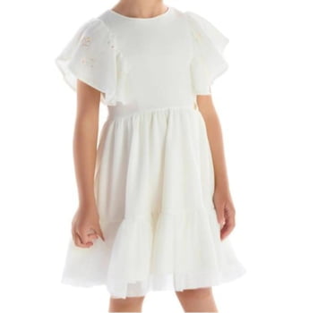VESTIDO INFANTIL KIKI EM TECIDO SUFISTICADO COM APLICAÇÕES DE PEDRARIAS - 3100202 VESTIDO INFANTIL KIKI EM TECIDO SUFISTICADO COM APLICAÇÕES DE PEDRARIAS - 3100202
