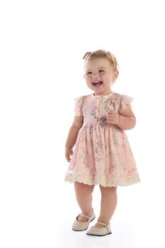 VESTIDO INFANTIL KIKI TEXTURIZADO COM ESTAMPA E TULE - 1100068 VESTIDO INFANTIL KIKI TEXTURIZADO COM ESTAMPA E TULE - 1100068