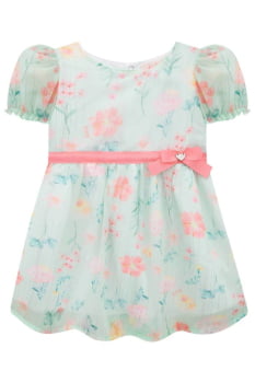 VESTIDO INFANTIL KUKIÊ EM CHIFFON BRILHO - 74554