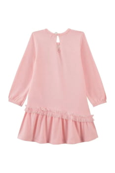 VESTIDO INFANTIL KUKIÊ EM COTTON ESTAMPA DE URSINHO COM DETALHE EM STRASS - 92137
