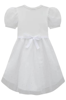 VESTIDO INFANTIL KUKIÊ EM FLY TECH E TULE BRILHO COM BORBOLETAS - 75537