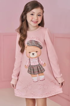 VESTIDO INFANTIL KUKIÊ EM FLY TECH ESTAMPADO - 92077