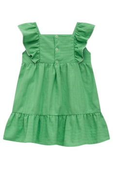 VESTIDO INFANTIL KUKIÊ EM LINHO MAQUINETADO - 75301