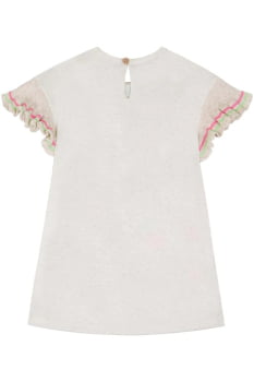 VESTIDO INFANTIL KUKIÊ EM MALHA FRESH COM ESTAMPA PIQUINIQUE - 85018