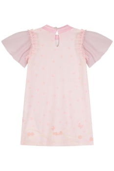 VESTIDO INFANTIL KUKIÊ EM MALHA POWER COM TULE E STRASS - 84674