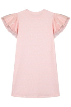 VESTIDO INFANTIL KUKIÊ EM MOLECOTTON E TULE BORDADO - 83464