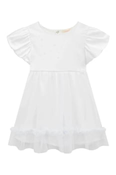 VESTIDO INFANTIL KUKIÊ EM SUPER CETIM E TULE - 73681